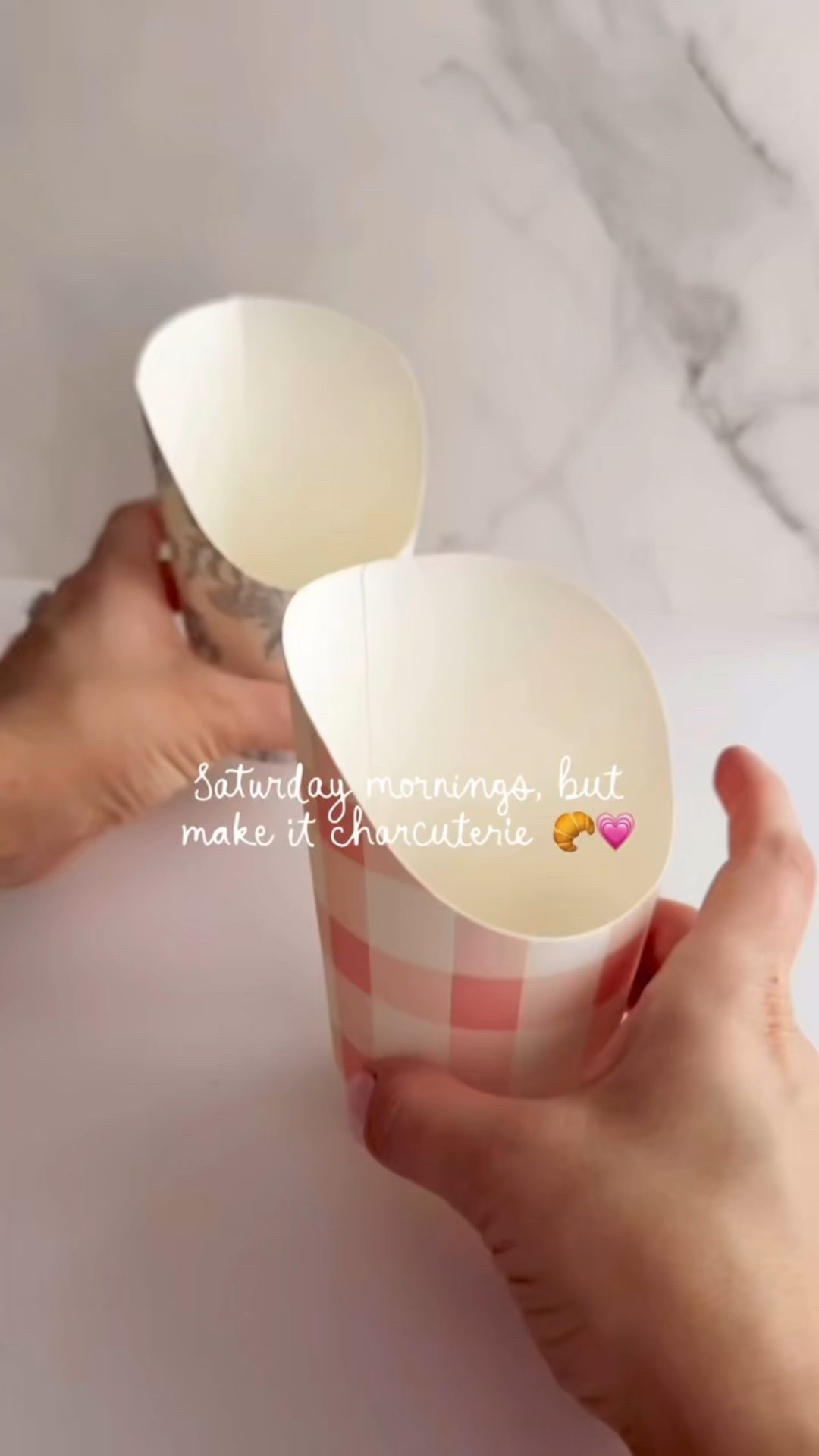 Just wait till you see the cart setup at the end!! 

Saturday mornings made sweeter with a little neighborhood love 💗 Pink gingham mini charcuterie cups on a cart for the easiest grab-and-go hello …. simple, fun, and such a happy way to start the weekend.

SHOP : https://amzn.markable.ai/GbanDIla

#NeighborhoodJoy #CharcuterieCups #HostingMadeEasy

#LTKHome #LTKSeasonal #LTKValentine