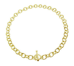Judith Ripka Astor 22"" Chain Necklace, Sterling 14K Clad | QVC