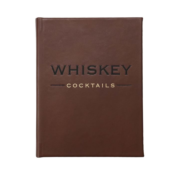 Whiskey Cocktails Book, Genuine Leather Book, Multi | West Elm (US)