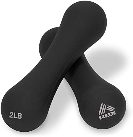 RBX Neoprene Hand Weight Dumbbell Set - Hex Shaped, Roll Free for Body Building/Sculpting/Strengt... | Amazon (US)