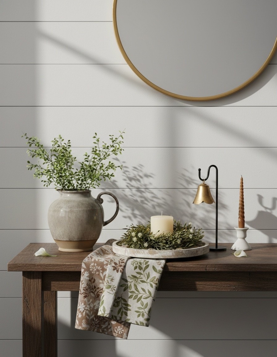 Current home obsession 🤍✨

Soft neutrals, warm wood tones, and the prettiest subtle greenery — this MJHome styling is simple, elevated, and timeless. The brass accents + textured layers make it feel cozy without overwhelming the space.

Everything linked here 👇🏼

#LTKHome
#LTKDecor
#MJHome
#NeutralHome
#ModernFarmhouse
#CozyHomeStyle
#HomeStyling
#ShelfStyling
#EntrywayDecor
#LivingRoomInspo
#NeutralDecor
#BrassDecor
#MinimalHome
#LayeredNeutrals



#LTKSeasonal #LTKU #LTKHome