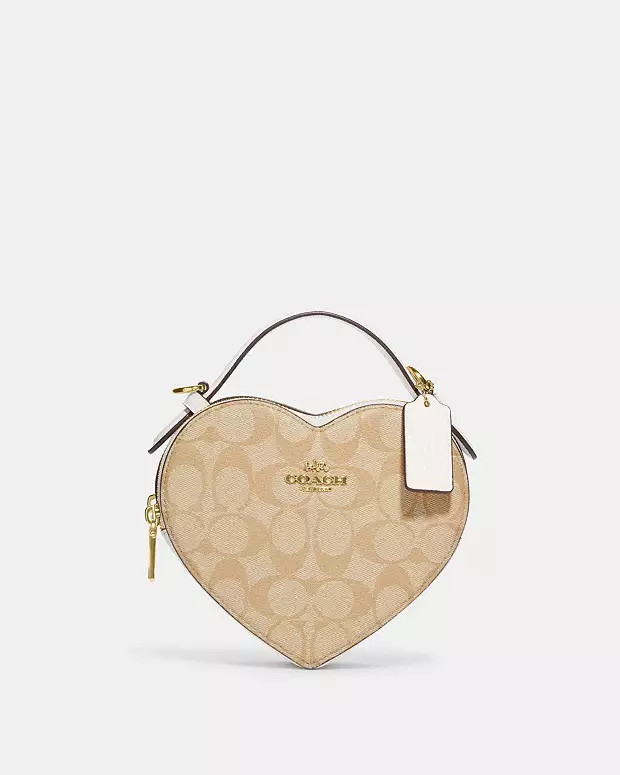 Heart Crossbody In Signature Canvas | Coach Outlet US