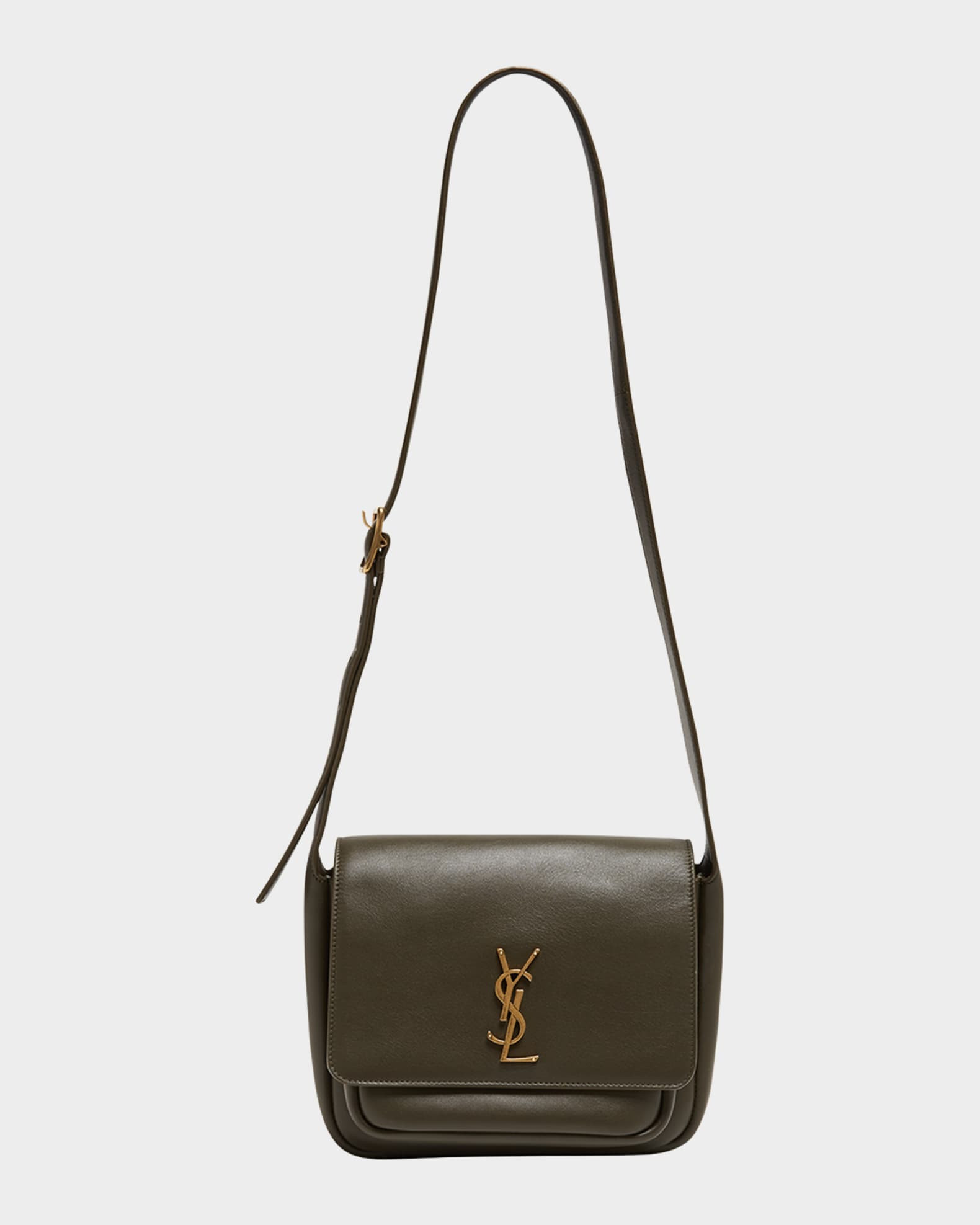 Saint Laurent Niki YSL Flap Crossbody Bag in Calfskin | Neiman Marcus