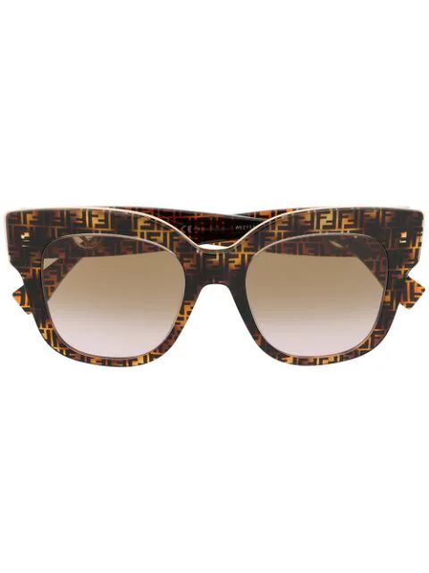 oversized tortoise-shell sunglasses | Farfetch (UK)