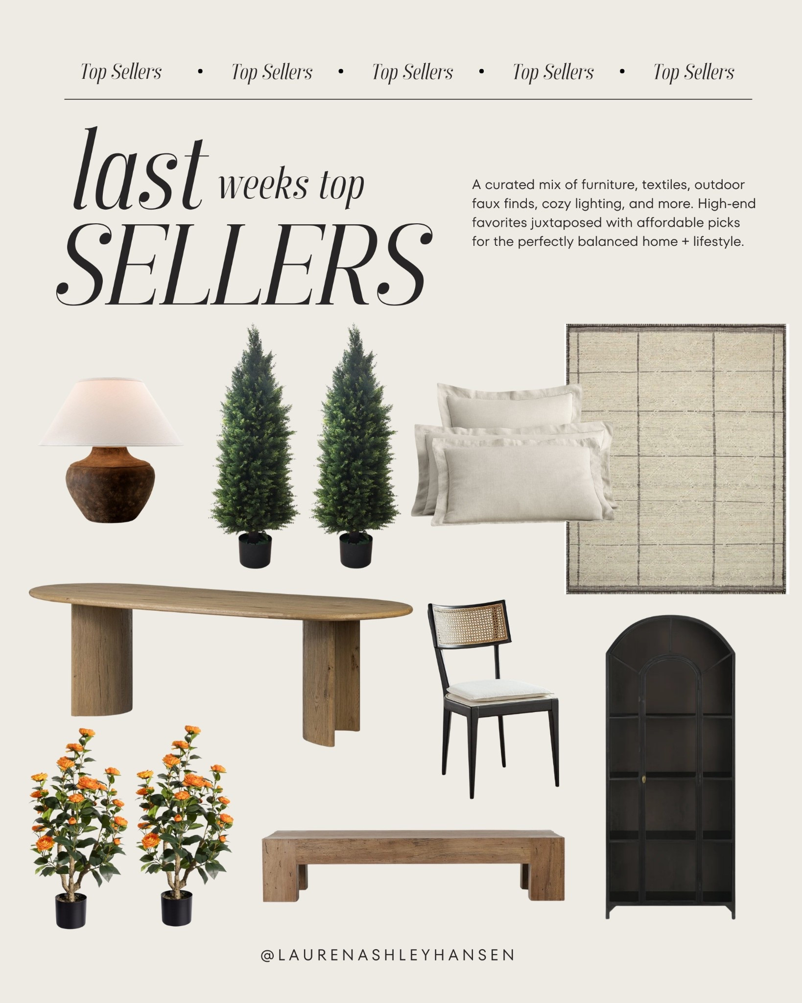A curated mix of furniture, textiles, outdoor faux finds, cozy lighting, and more. High-end favorites juxtaposed with affordable picks for the perfectly balanced home + lifestyle.

#LTKHome #LTKSaleAlert