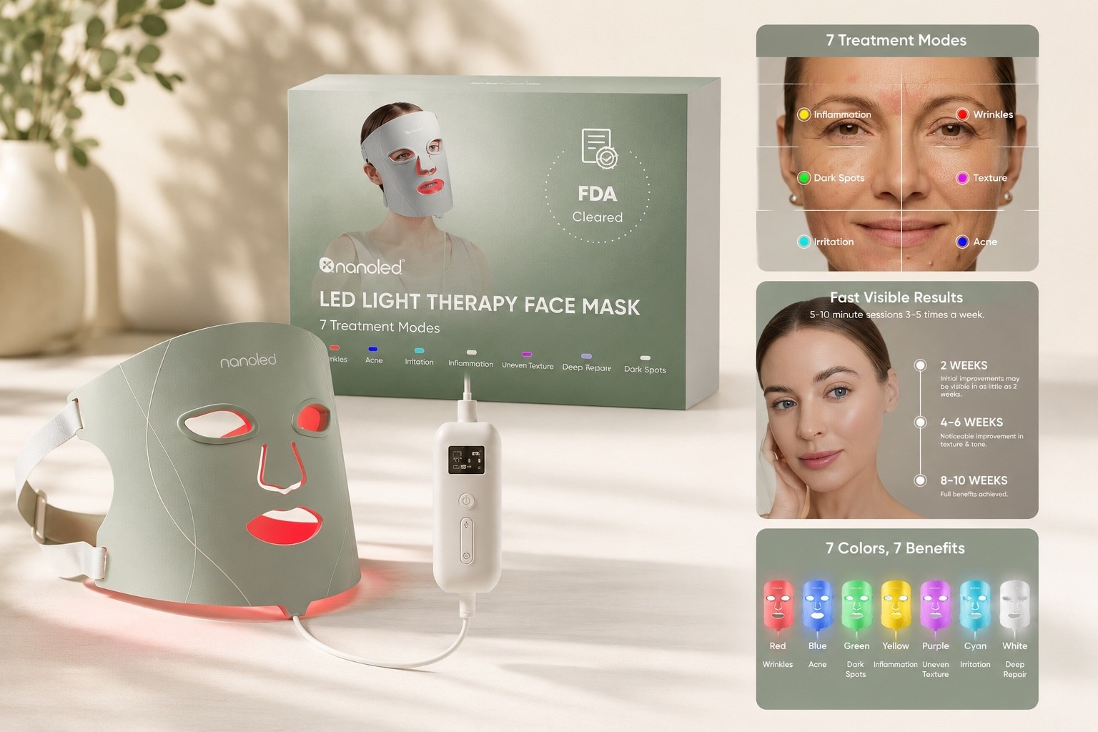 Nordstrom Anniversary Sale find! This LED Light Therapy Face Mask is one of those beauty investments I’ve had my eye on, and it’s finally on sale. It features 7 treatment modes to help target wrinkles, acne, dark spots, texture, redness, and irritation—all from the comfort of home. If you’ve been thinking about adding an LED mask to your skincare routine, now is the time to grab it while the Anniversary Sale price lasts.#NordstromAnniversarySale #Nordstrom #SkincareFinds #LEDMask #BeautyFavorites #LTKSale #AntiAging #AcneCare #SkincareRoutine

#LTKBeauty #LTKSaleAlert #LTKBeauty #LTKgrwm
