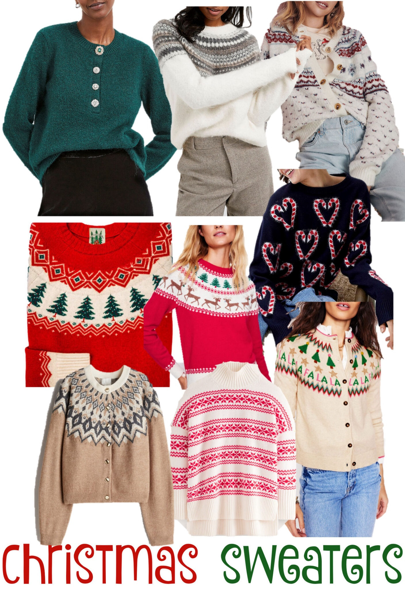 Totally wearable Christmas sweaters. Neutral fair isle or bright red with Christmas trees? 

#LTKgiftguide #LTKcurves #LTKwinter