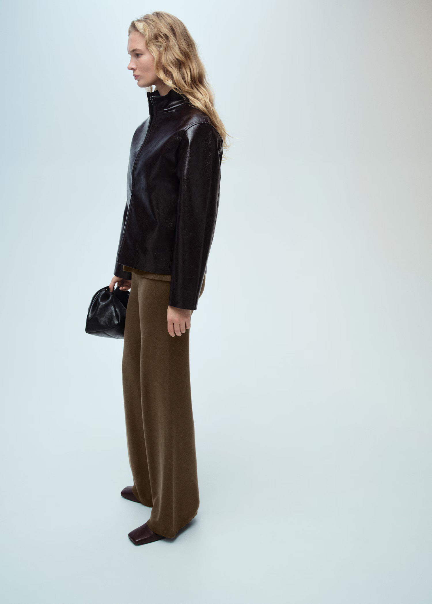 Fine-knit wideleg trousers - Women | MANGO USA | Mango (US/MX/AU)