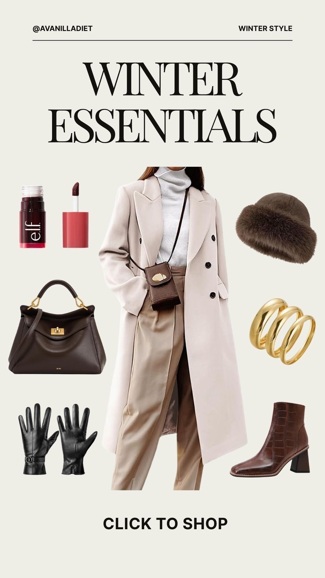 Winter fashion essentials ❄️🧣✨

#winterfashion #winterstyle #winteressentials #cozyfashion #coldweatherstyle #fashionfinds #amazonfashion #targetstyle #nordstromfinds #ltkfashion #ltkwinter #winteroutfits #styleinspo #neutralstyle #wardrobeessentials

#LTKBeauty #LTKootd #LTKSeasonal
