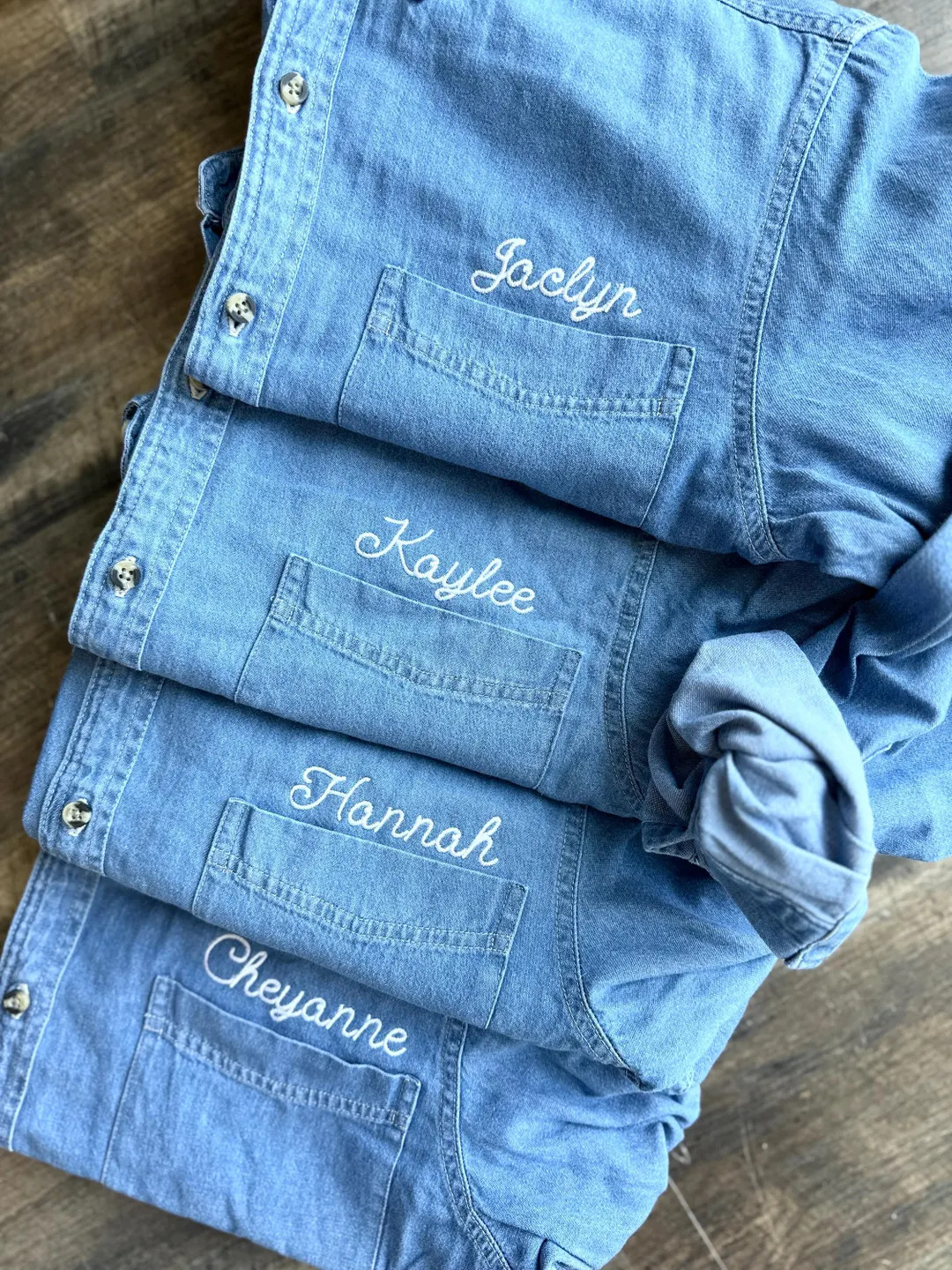 Embroidered Button Down for Bridal Party, Minimalist Name Wedding Day Button up Shirt, Monogram O... | Etsy (US)