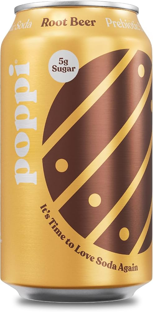 POPPI Sparkling Prebiotic Soda, Beverages w/Apple Cider Vinegar, Seltzer Water & Fruit Juice, Roo... | Amazon (US)