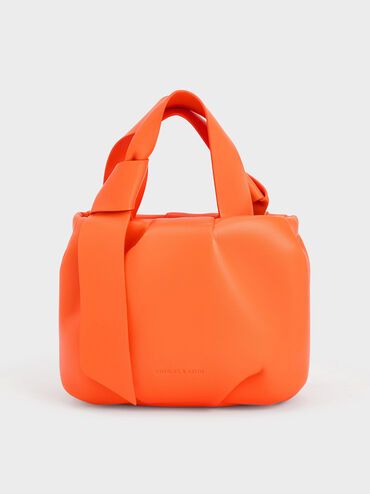 Toni Knotted Ruched Bag
 - Orange | Charles & Keith UK