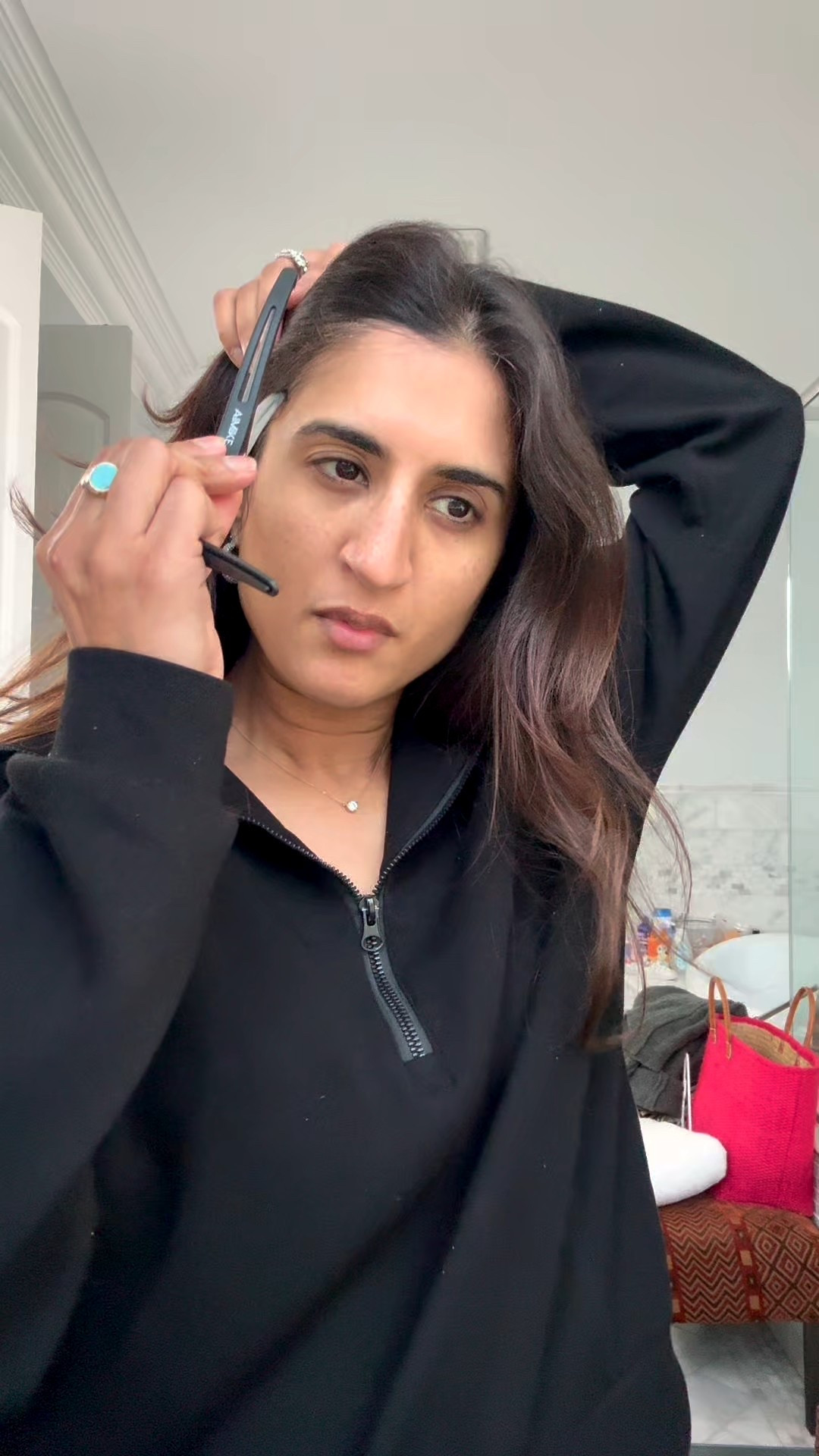 GRWM for date night 🩷
Products as listed below 

Make up 
Toner: milky toner @byoma
Lotion: @larocheposay lipikar cream
Eye pencil: @essence in Brown
Foundation: @HudaBeauty Easy blue butter pecan 330N
Concealer: @elf soft glam concealer light cool 
Contour: @wet & wild where’s walnut 
Blush & highlighter: @wet & wild flash me 
Mascara: @essence in lash princess
Lip liner: @nyx espresso 
Lip color: Sara Ali cosmetics in Sagittarius 
Lip gloss: Maybelline Lifter Gloss in Maple 
Finishing spray: mixture of @milani and @d’alba 