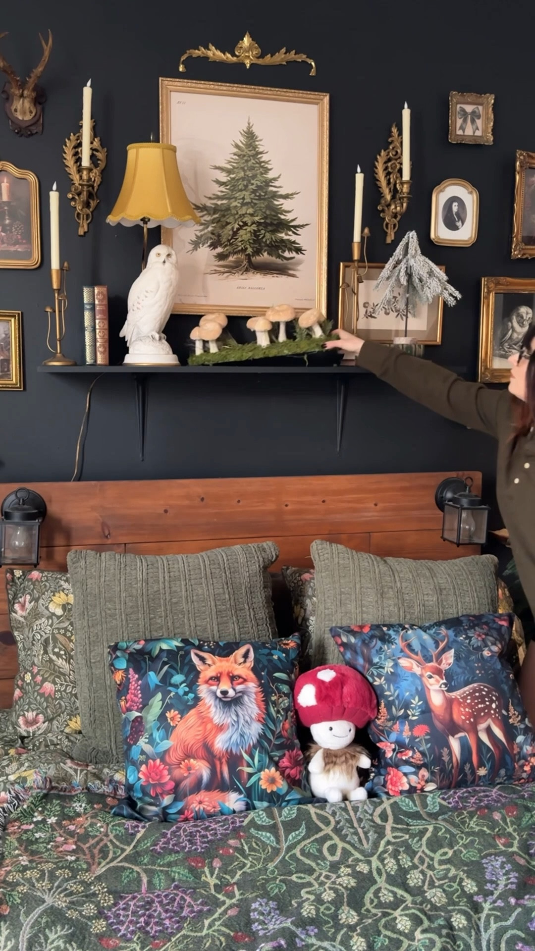 Whimsical nature bedroom decor for winter into spring 

#LTKSeasonal #LTKHome