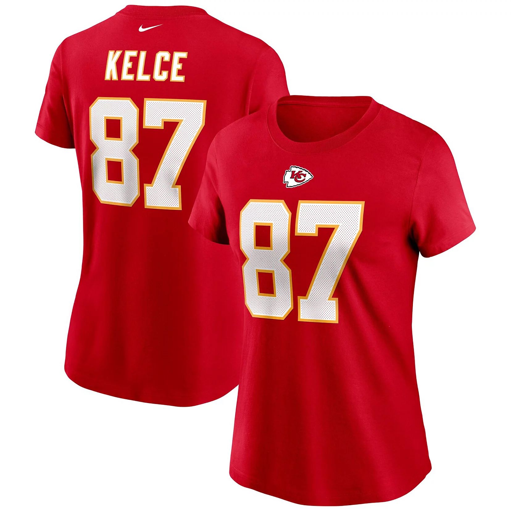 Women's Nike Travis Kelce Red Kansas City Chiefs Name & Number T-Shirt | Kohls | Kohl's