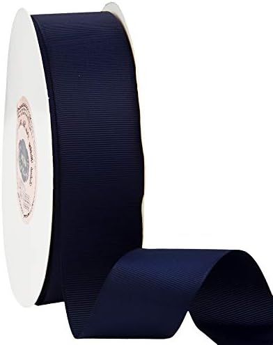 VATIN 1-1/2" Solid Navy Blue Grosgrain Ribbon Spool -50 Yards, Great for Sewing, Gift Wrapping, H... | Amazon (US)