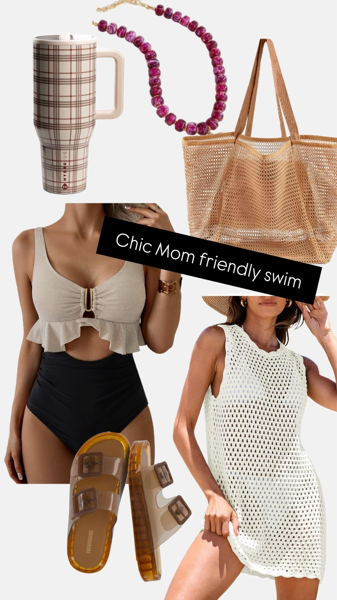 Chic mom friendly swim