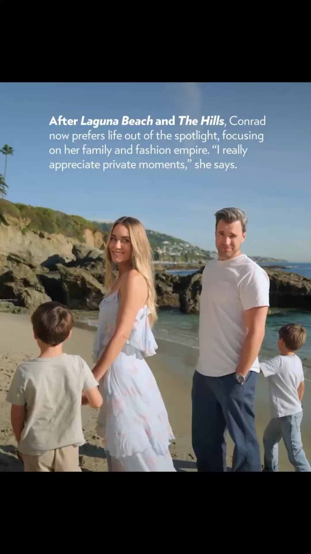 Lauren Conrad wearing a Floral Chiffon Maxi Skirt paired with the matching Floral Chiffon Ruffle Top