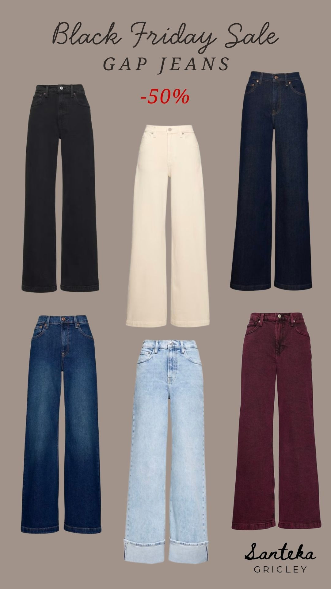 These Gap High Rise Stride Wide-Leg Jeans have officially become a staple in my closet They’re flattering, comfortable, and easy to dress up or down -the perfect everyday wide-leg jean.📌 My sizing for reference: • Regular, Long, 32 • Except in Dark Wash: Regular, Long, 33Even better? They’re included in Gap’s Black Friday sale, so it’s a great time to grab them while they’re marked down. 

#LTKgrwm #LTKFindsUnder50 #LTKTall