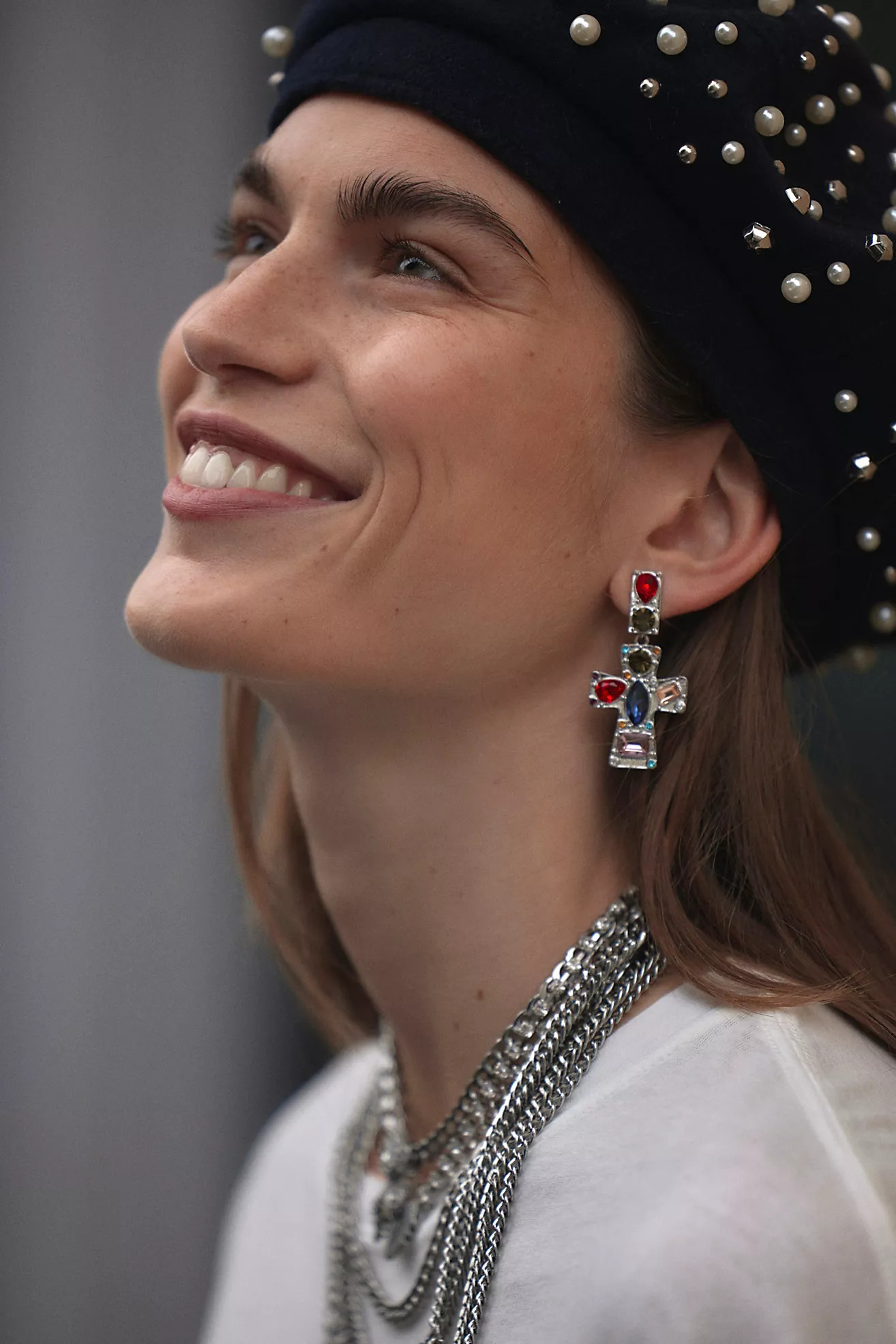 Magdelena Cross Charm Dangle Earrings | Free People (Global - UK&FR Excluded)