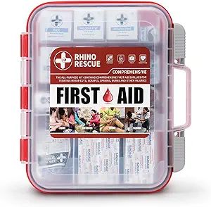 RHINO RESCUE 350 Pieces All-Purpose First Aid Kit, Home & Office Professional Medical Supplies, I... | Amazon (US)