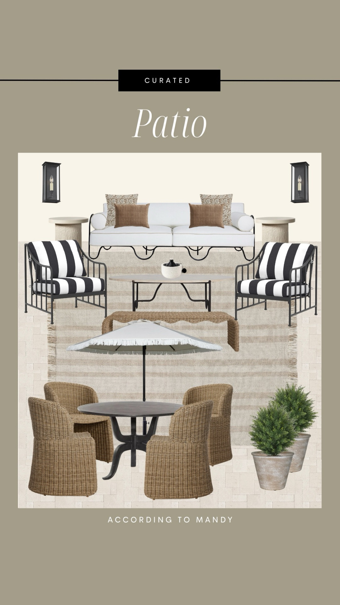 Curated Patio // Outdoor Living Inspo!

lil & georgia, walmart, walmart outdoor, mcgee & co, patio inspo, patio design, outdoor living inspo, outdoor dining, outdoor furniture, outdoor sided table, outdoor dining chairs, amazon home, amazon outdoor finds, amazon patio, spring home finds, summer home finds, neutral patio design,  european patio design 

#LTKHome #LTKStyleTip #LTKSeasonal