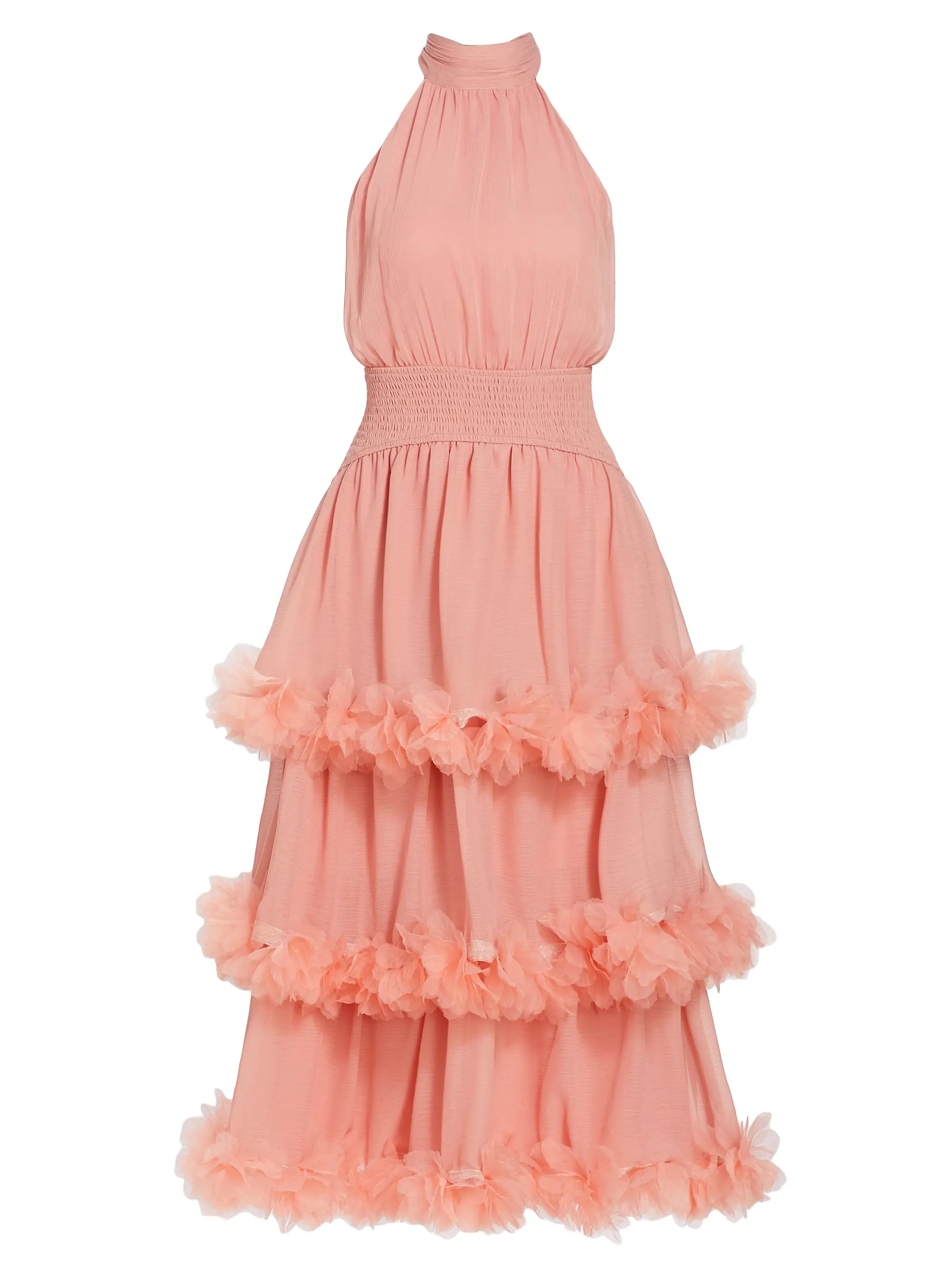 The New Bride Nereida Tiered Midi-Dress | Saks Fifth Avenue