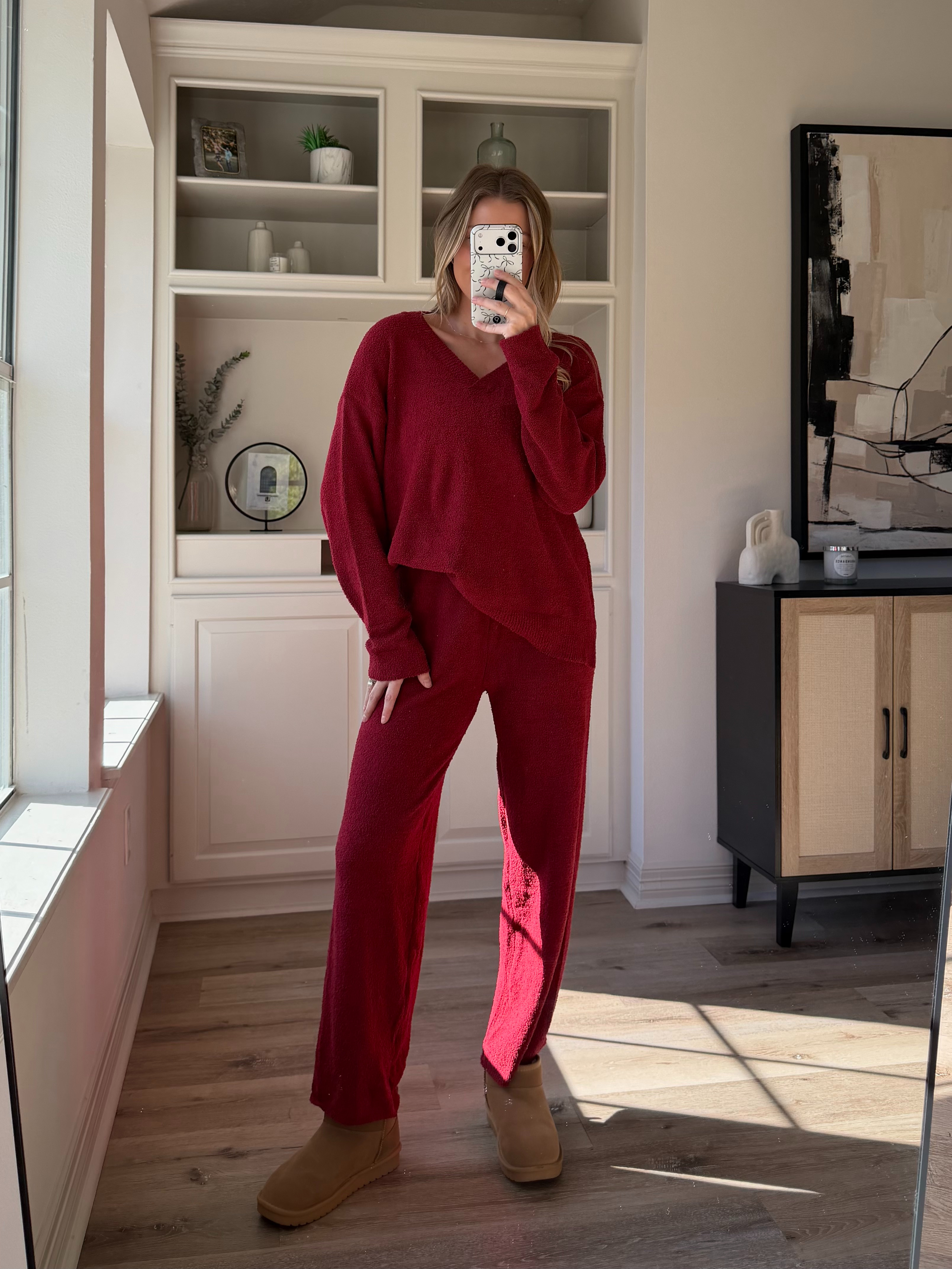 Coziest matching set, perfect for the holidays! Wearing M.  

 #LTKHoliday #LTKootd #LTKFindsUnder50