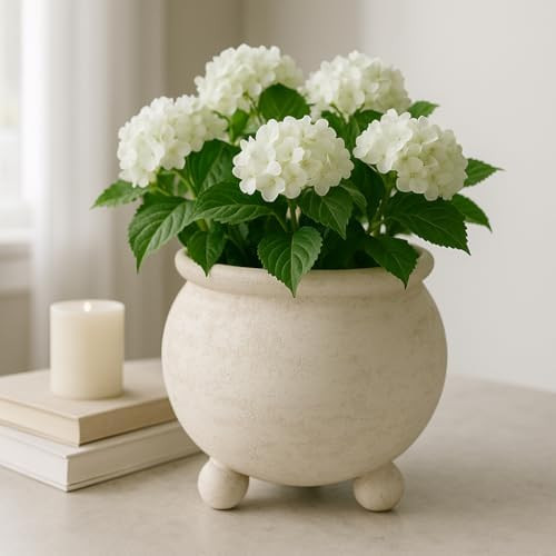 Planters and Flower Pots for Home Decor – Round Pot for Indoor and Outdoor Use – Plant Stand ... | Amazon (US)