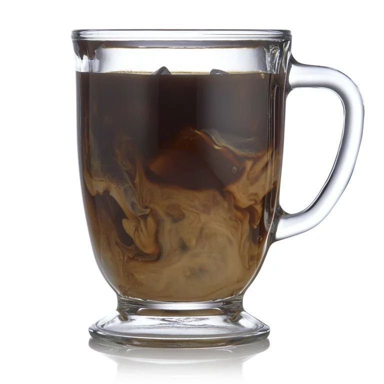 Libbey Kona Glass Coffee Mugs, 16-ounce, Set of 6 | Walmart (US)