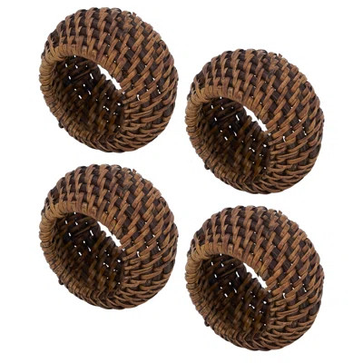 Avignon Woven Design Rattan Napkin Ring | Wayfair North America