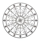 Deco 79 Rustic Metal Ornamental Wall Decor, 42" x 1" x 42", Black | Amazon (US)