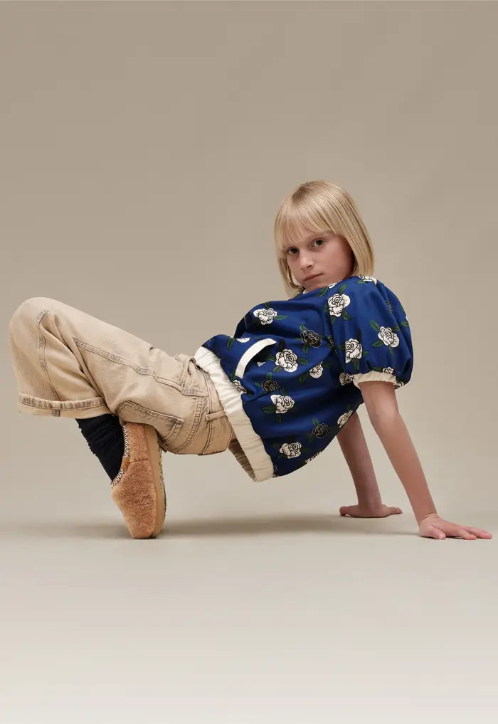 UGG® Kids' Tasman Maxi Curly Genuine Shearling Slipper | Nordstrom | Nordstrom