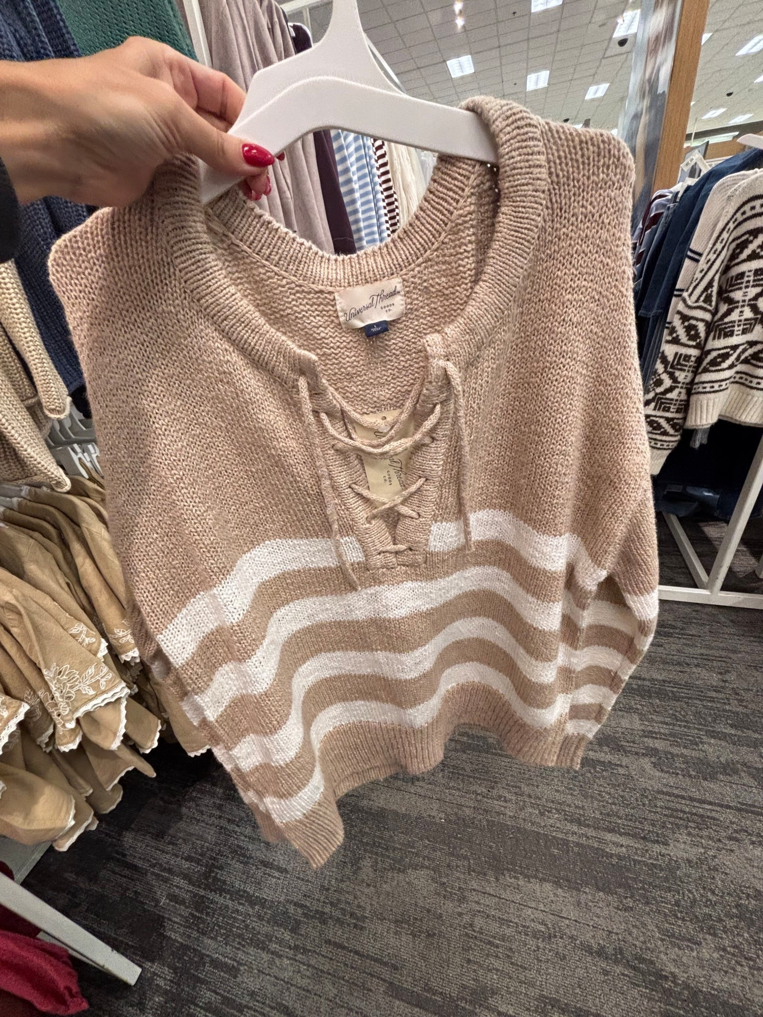 Lace up sweater 


#LTKSeasonal #LTKspring #LTKspringtrends