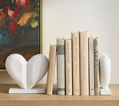 Heart Bookends - Set of 2 | Pottery Barn (US)