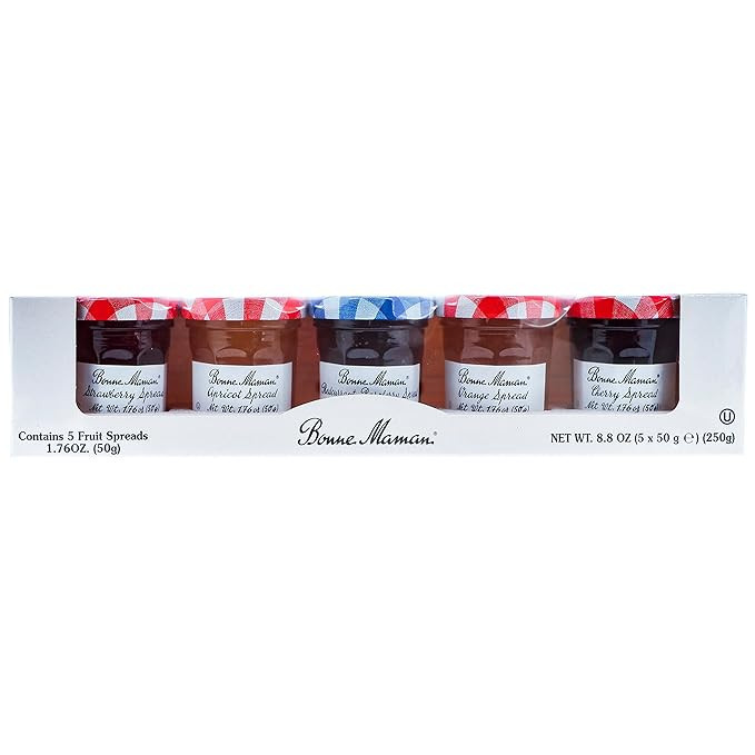 Bonne Maman Preserves Sampler Variety Pack (Apricot, Cherry, Orange, Red Currant, Strawberry), 1.... | Amazon (US)