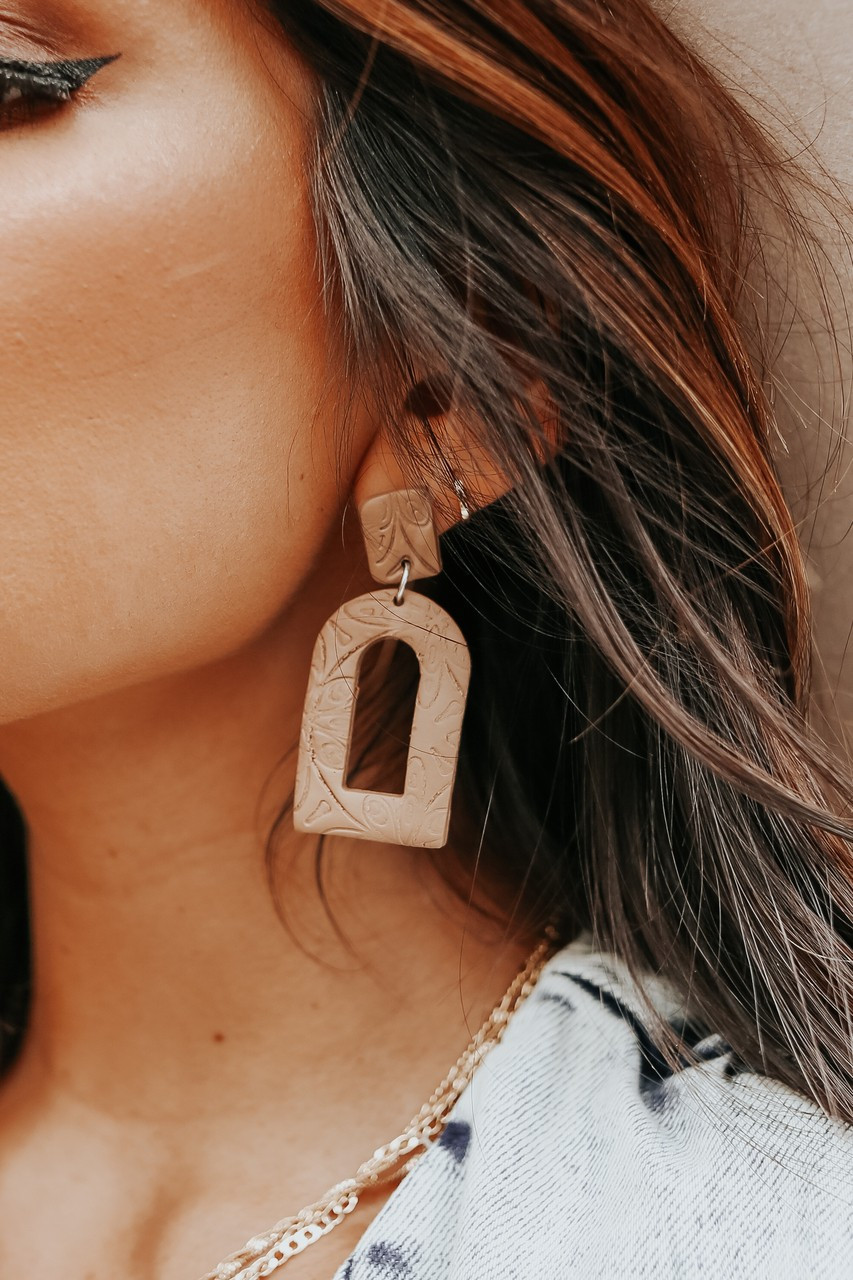 Textured Clay Statement Earrings | Magnolia Boutique