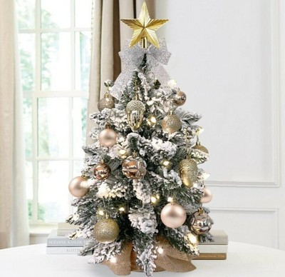 Mini Christmas Tree for Tabletop, 20 Inches Table Top White Christmas Trees  | eBay | eBay US