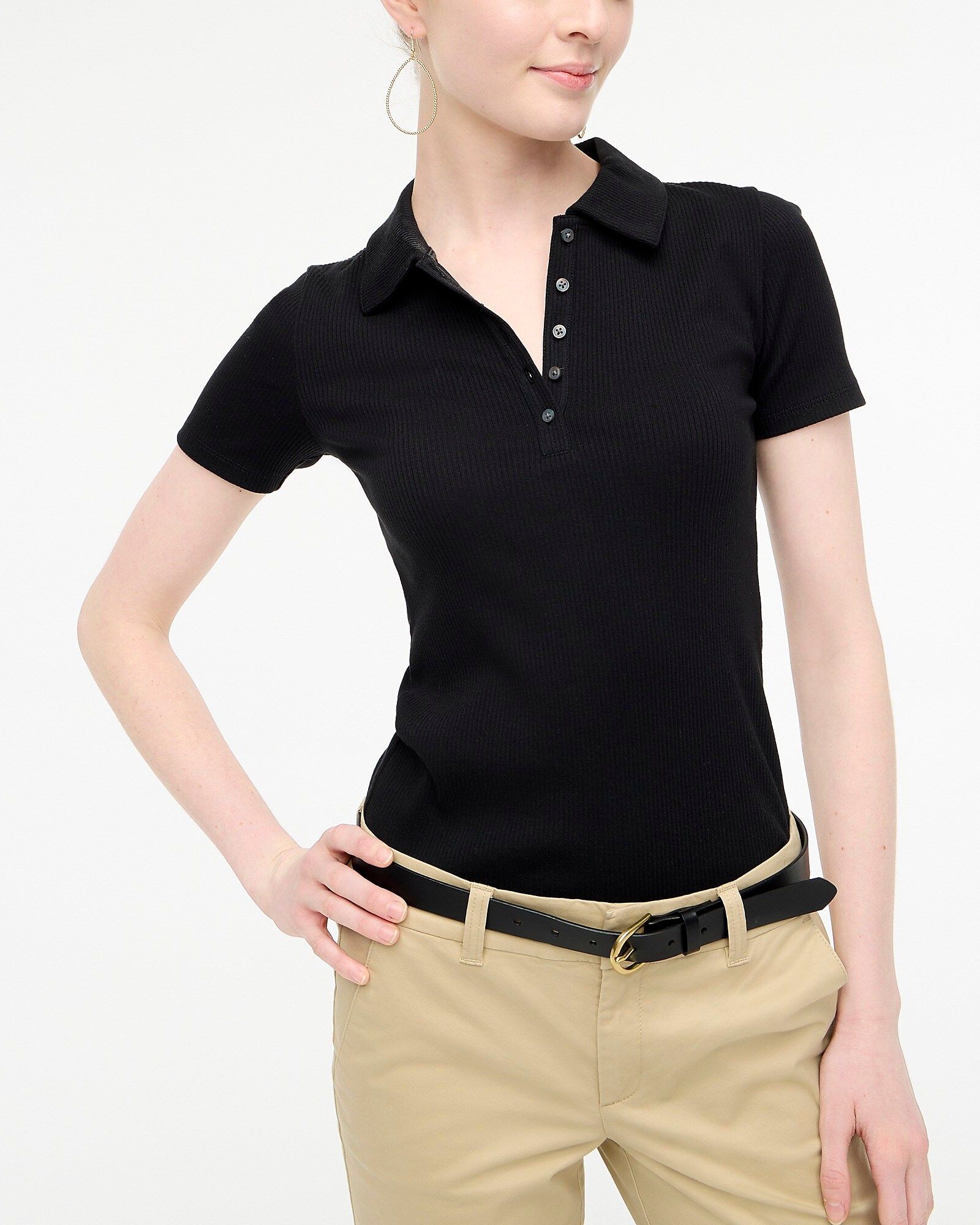 Short-sleeve ribbed polo | J.Crew Factory