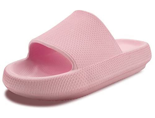 Cloud Slides For Men and Women,Pillow Slippers Bathroom Shower Shoes For Women and Men,EVA Non Slip Thick Sole Platform Shoes | Amazon (US)