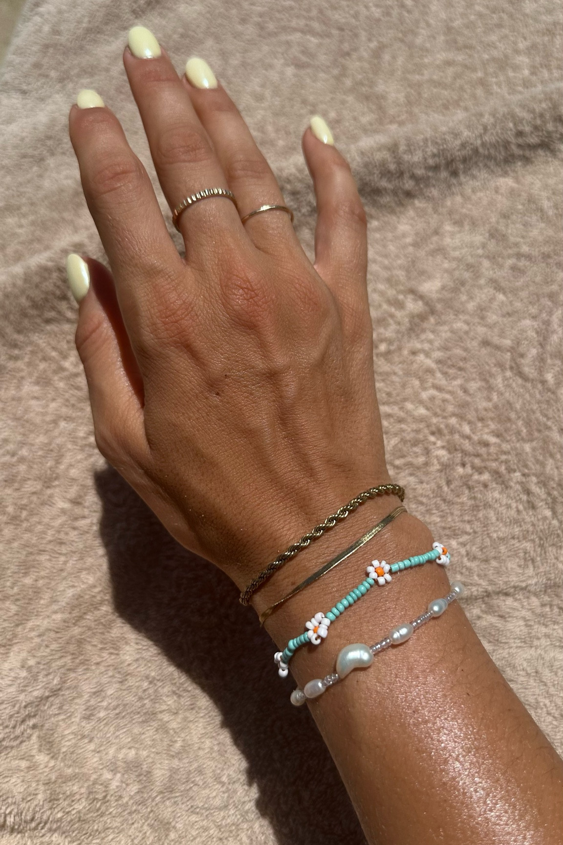 my arm stack & rings 

bracelets d. Louise 

#LTKsummer #LTKbeauty #LTKstyletip