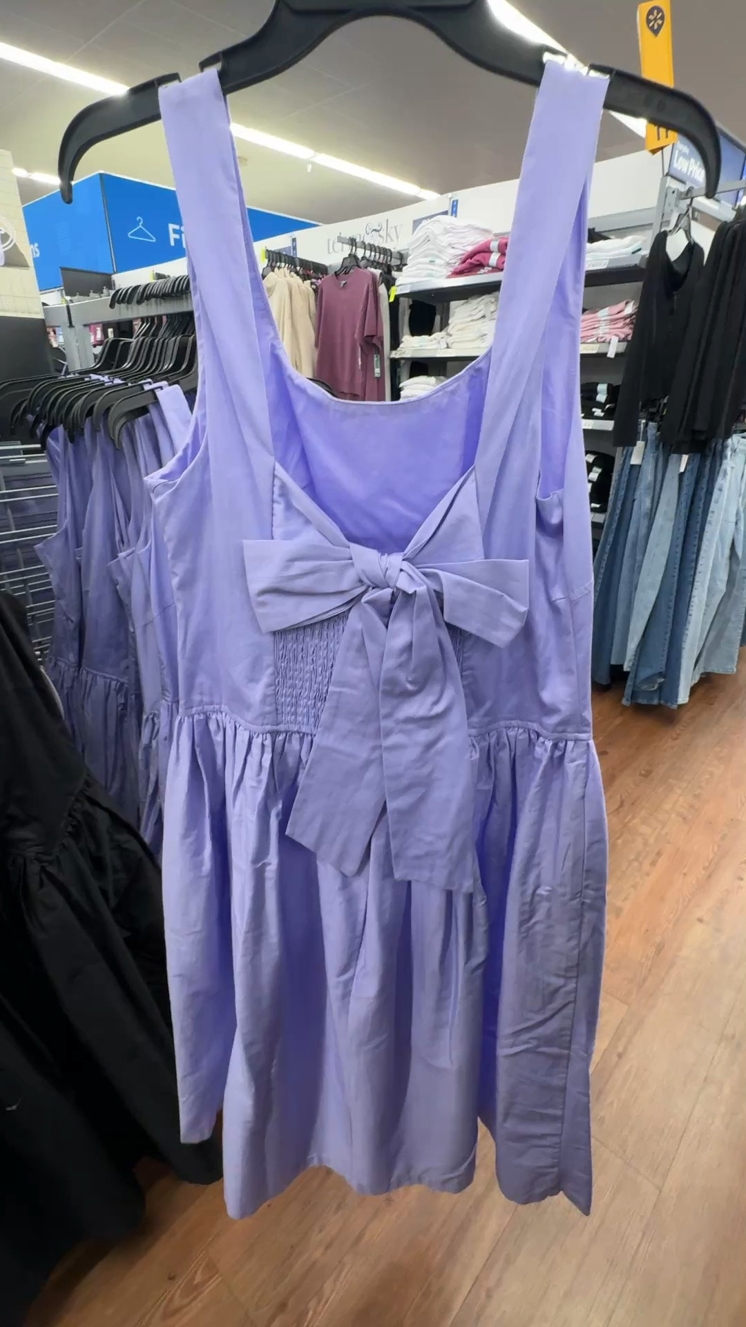 Bow back midi dress from Walmart! 

#LTKootd