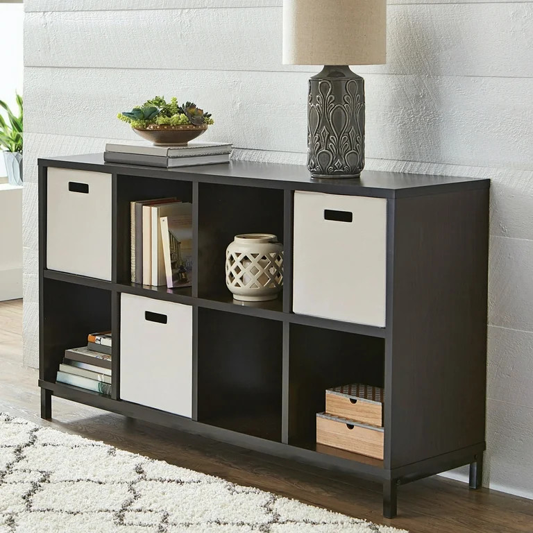Better Homes & Gardens 8-Cube Organizer with Metal Base, Espresso | Walmart (US)