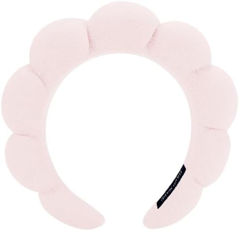 Spa Headbands for Washing Face or Makeup, Sponge Bubble Skincare Headbands, Puffy Terry Cloth Hai... | Amazon (US)