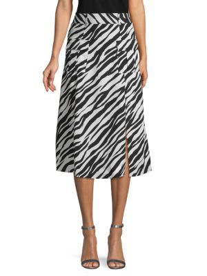 Zebra-Print Long Skirt | Saks Fifth Avenue OFF 5TH