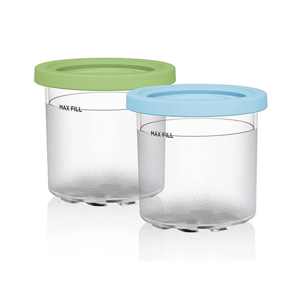 OKEPOO 2 PCS Ice Cream Pints Containers and Lids for Ninja Creami, Ice Cream Storage Containers C... | Walmart (US)