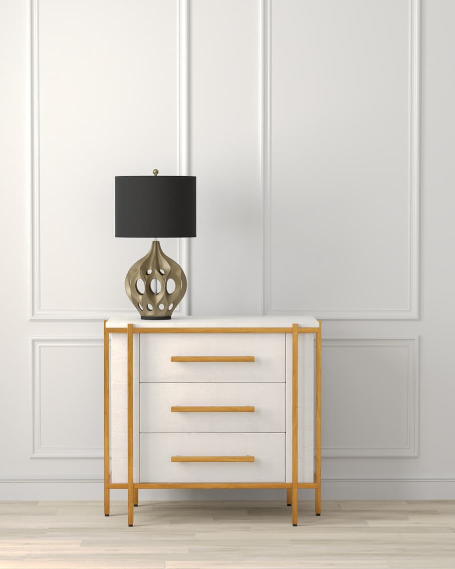 Sarreid Blakely Faux Shagreen Nightstand | Neiman Marcus