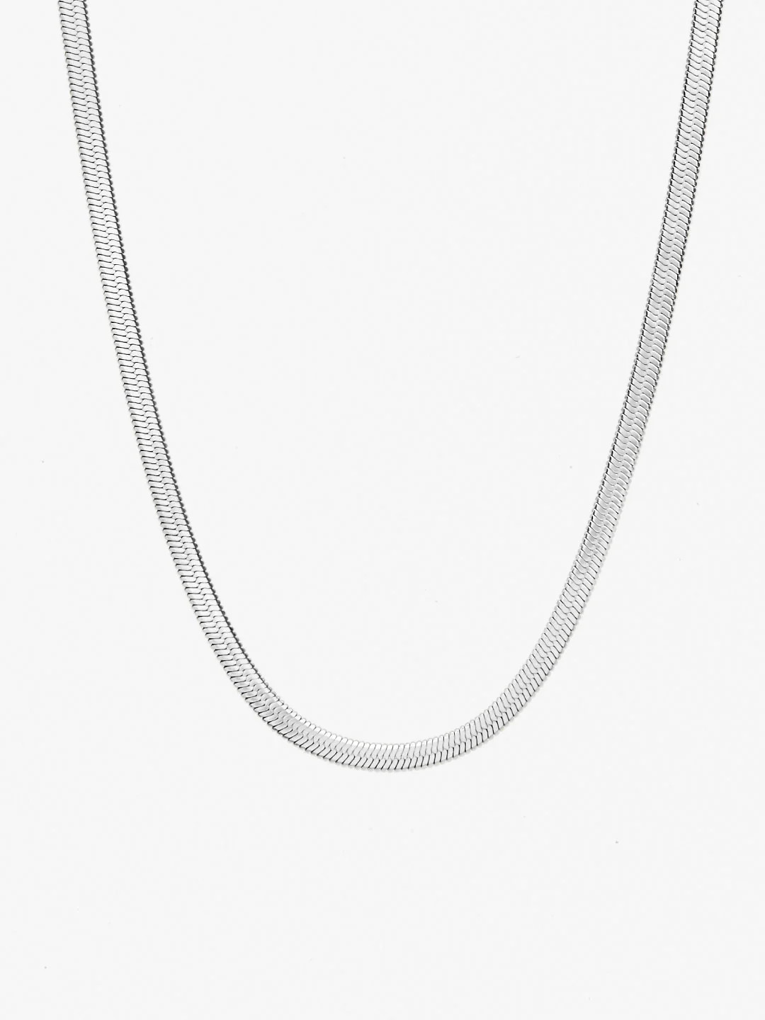 Herringbone Chain Necklace - Ina Silver | Ana Luisa