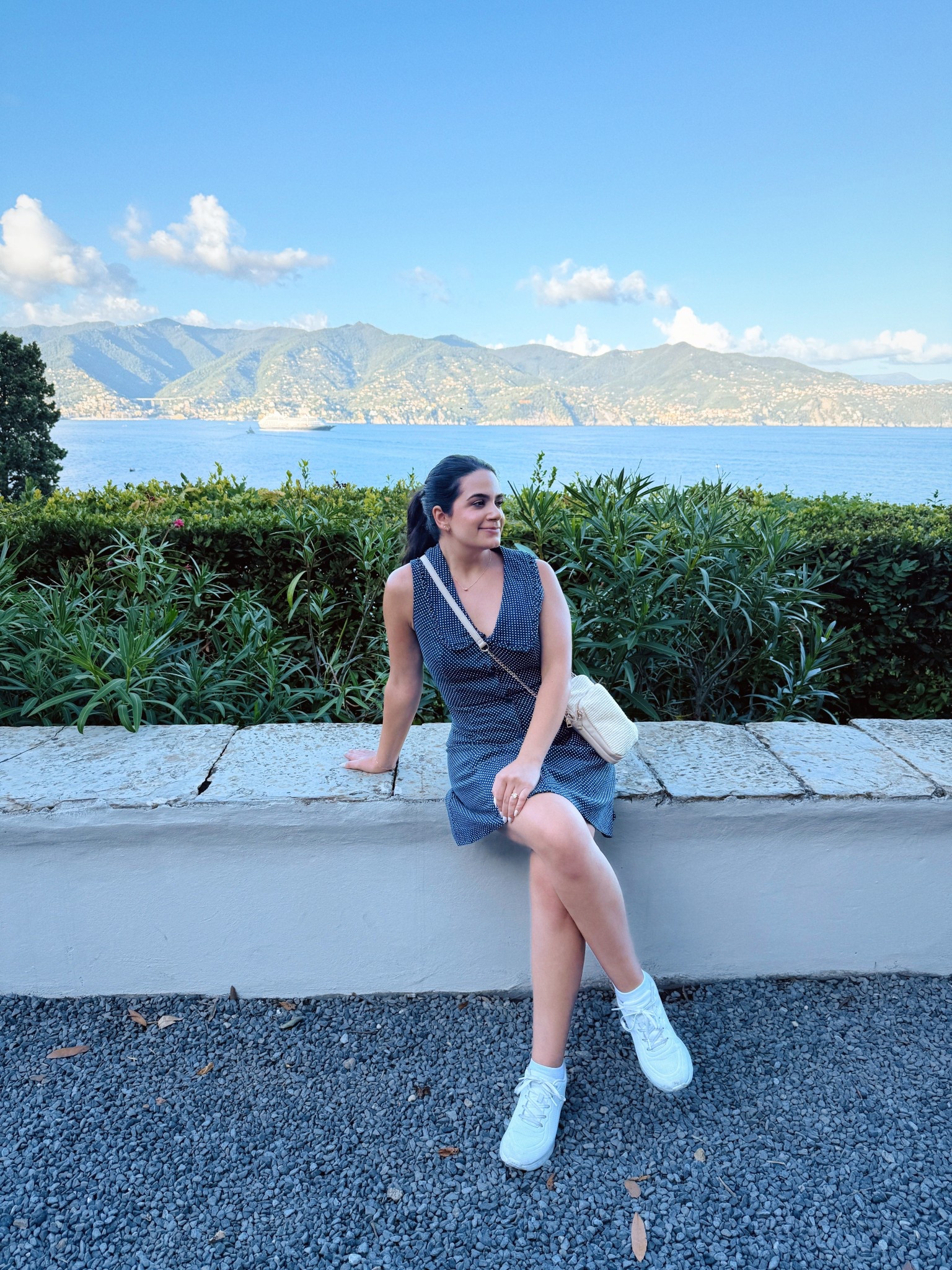 Outfit I wore to a casual dinner in Italy! I found this dress at T.J.Maxx months ago, so of course I can’t find it anywhere now for you, but I found a ton of similars. Basically, you can’t go wrong with a polka dot dress and some sneakers!! 

#LTKTravel