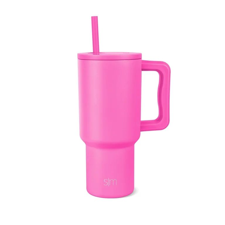 Simple Modern 30 fl oz Insulated Stainless Steel Trek Tumbler with Straw Lid|Raspberry Vibes | Walmart (US)